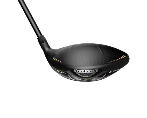 Cobra golf club driver with black head and sleek design.