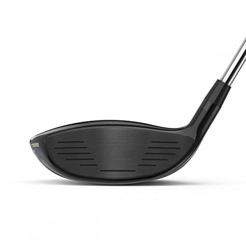 Close-up of a golf club driver head