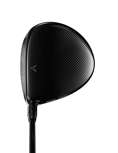 Golf club driver with black carbon fiber head