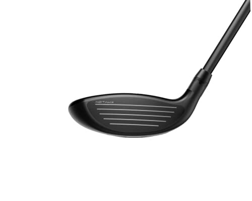 Close-up of a black golf club head