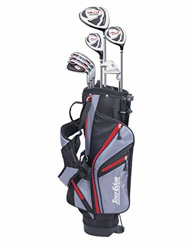 Golf club set with bag including drivers and irons